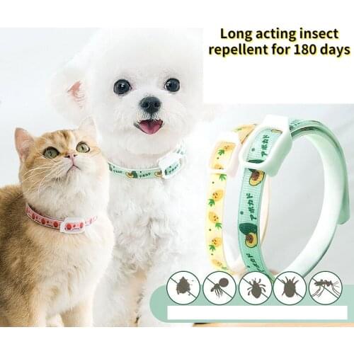 Pet Insect Repellent Collar 180 Day Long-term Protection Plant Essential Oil Safety