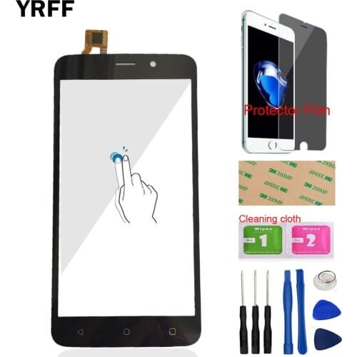 Front Glass Touch Screen Digitizer Panel For Fly FS509 Nimbus 9 Touch Screen Sesnor Tools 5'' Mobile Protector Film Adhesive