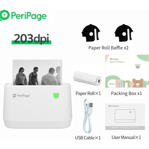 PeriPage A9 Mini Portable Thermal Printer 58/77mm Pocket Photo Computer Office Wireless Bluetooth Connection For Android IOS