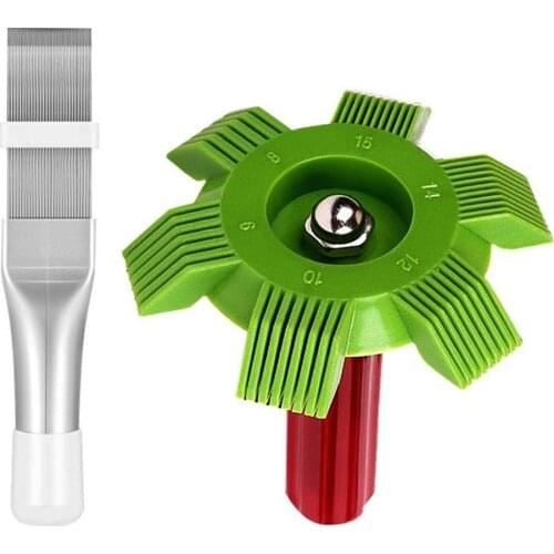 Condenser Comb Stainless Steel Fin Comb Brush For Air Conditioner Blade Cooling Straightening Cleaning Tool Repair Tools
