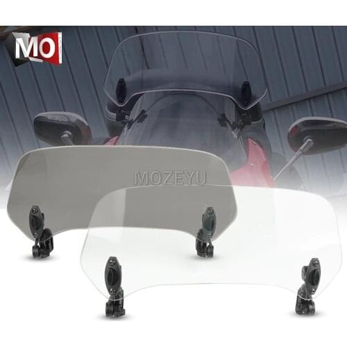 Motorcycle Windshield Extension Spoiler Windscreen Air Deflector For YAMAHA XTZ 660 1200 750 Super Tenere YZF1000R Thunderace