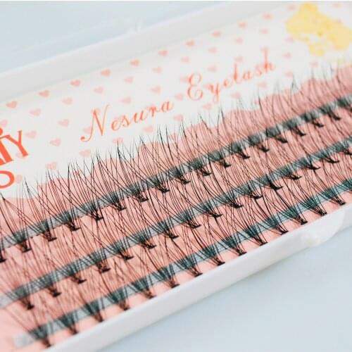 60pcs Luxury Eyelash Black Man-made Makeup Individual Cluster Eye Lashes Grafting Fake False Eyelashes Chic Design