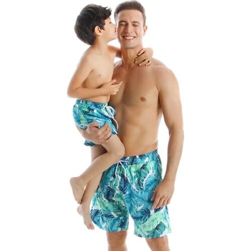 Family Swimsuit Shorts 2020 Summer Boys Shorts Family Clothes Swimsuit Father Son Family Matching Outfits Beach Children Shorts