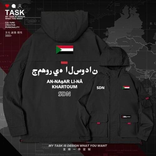 North Sudan Sudanese SDN men jacket hooded nation flag for men chaquetas hombre jackets printed mens casual autumn clothes