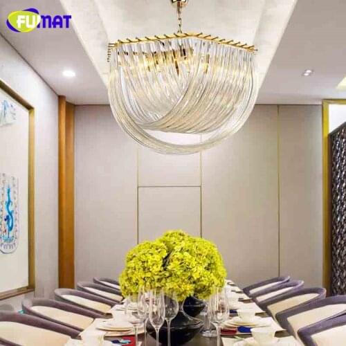 FUMAT Glass Cross Pendant Lights Dining Room Lights Postmodern Creative Suspension Lightings For Living Room Lustre Pendant Lamp