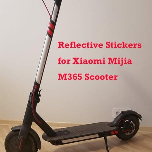 Reflective Stickers for Xiaomi Mijia M365 Electric Scooter Reflect Light Tags Paster Decals Night Safety Warning Strip Reflector