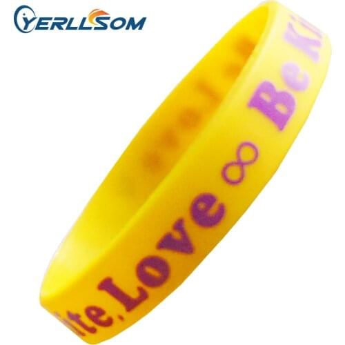 YERLLSOM 150PCS/lot Free Shipping Customized Wristband Silicone and Printed Logo For Events Y060710