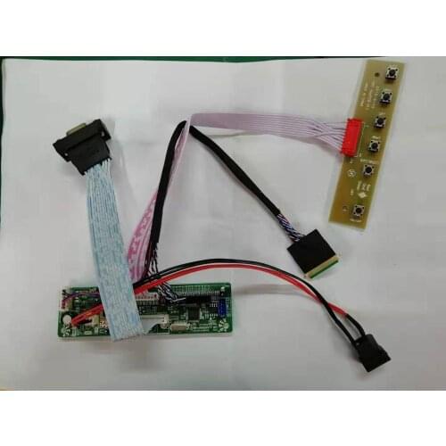 Yqwsyxl LCD Controller Board Monitor DIY Kit for 10.1- 23 inch LCD Screen Display driver Board with VGA cable and DC cable
