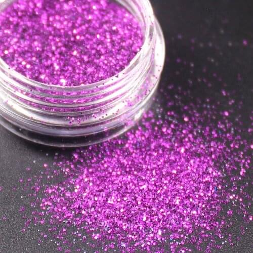 1Pc DIY Deep Purple Glitter Acrylic Powder Nail Gel Nail Polish Nail Art Decorations Crystal Manicure Set Kit Nail Accesorios #1