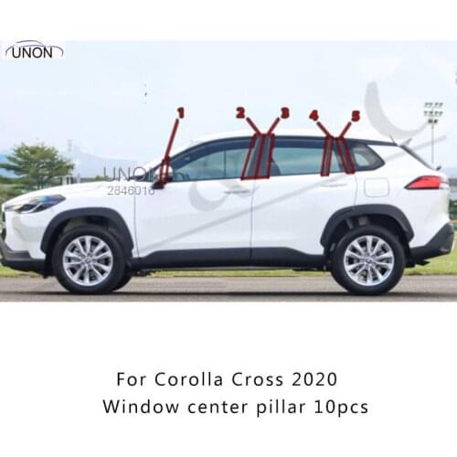 2020 2021 For Toyota Corolla Cross The Window Decorations PC Patch In The Column