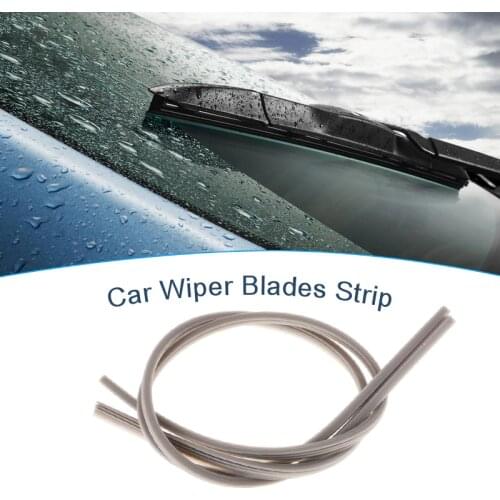 28 Inch Car Window Wiper Blade Strip Universal 6mm Auto Window Boneless Wiper Blades Silicone Strips Dual Rubber Car Accessories