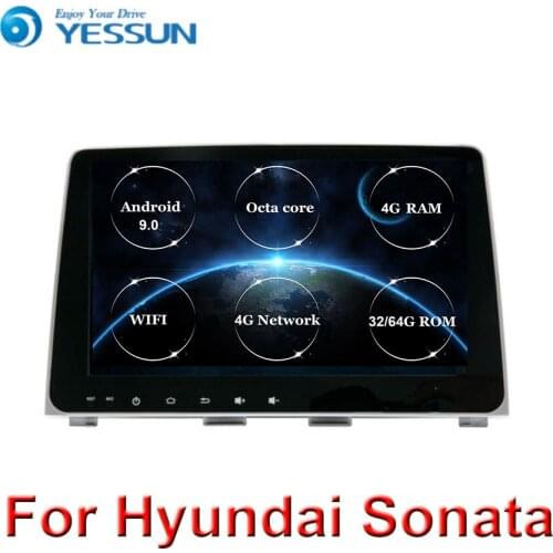 9" Android 9 Car dvd multimedia player 8 core head unit for HYUNDAI SONATA 2018 2019 GPS Navigation radio auto stereo 4+32GB BT