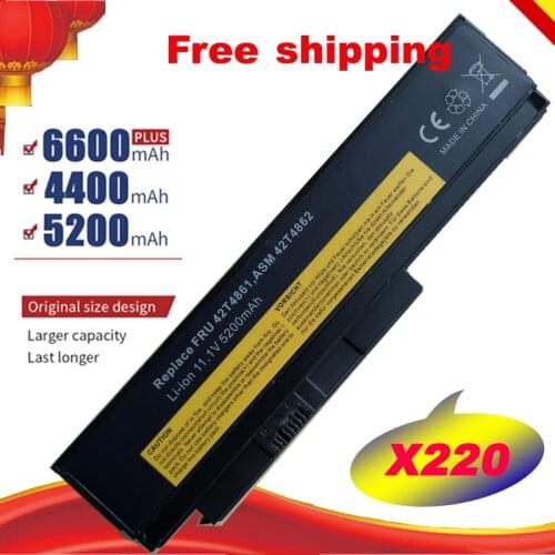 HSW Laptop battery For Lenovo Thinkpad X220 X220I X220S X220 X220I 45N1172 45N1022 45N1024 45N1025 6 core high cap fast shipping