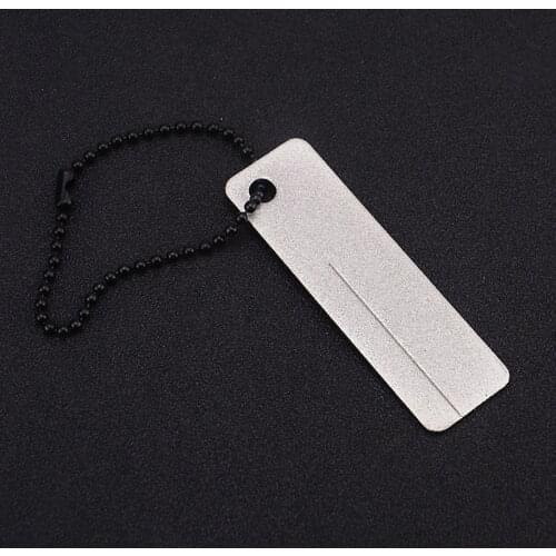 Knife Diamond Sharpener Sharpening Clip Key Chain Fine Grit Stone Fixed Grinding Stone Whetstone Water For Fish Hook Groove Tool