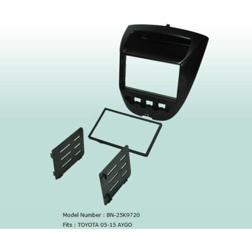 Car Fascias 2 Din Audio Panel Frame Dash Kit For AYGO 2005 2006 2007 2008 2009 2010 2011 2012 2013 2014 2015