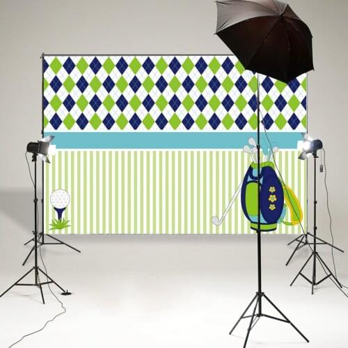 BEIPOTO Golf themed birthday party background photography backdrops baby shower photo booth candy dessert table poster B-875