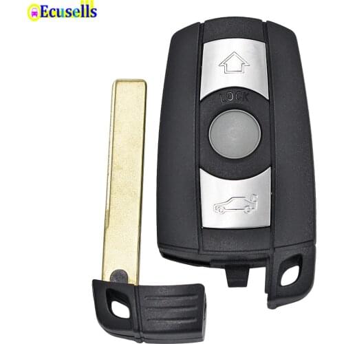 Remote Key Case for BMW 1 3 5 6 Series Smart Key Shell Blade Fob E90 E91 E92 E60 X5 M3 M5