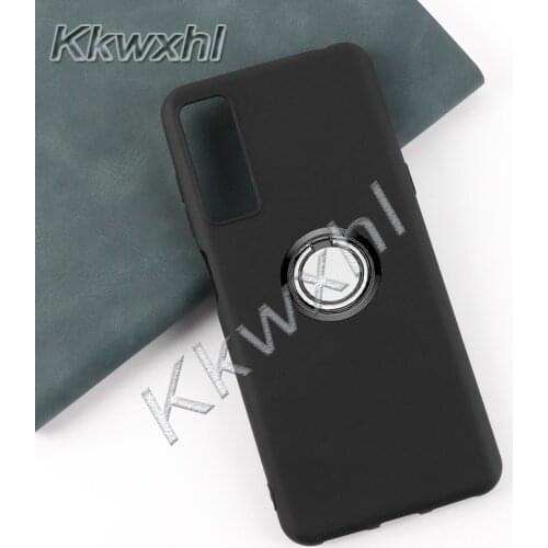 For TCL 20L 20L+ 20 Lite Plus 5G 20s Back Ring Holder Bracket Phone Cover TPU Soft Silicone Case On T775H T774H T781 T775B T781K