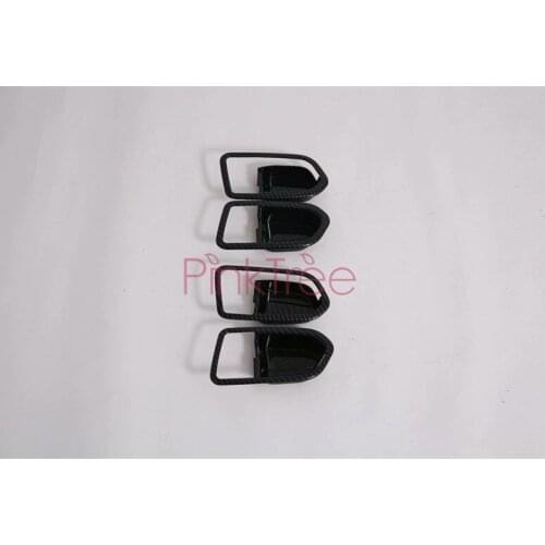 Carbon FIber Color Door Interior Handle Bowls Decoration Cover Trim For Toyota Rush 2018 2019 2020 Car Styling Accessories