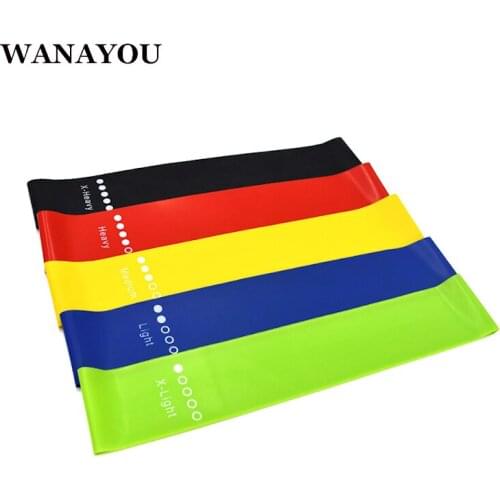 Latex Workout Resistance Bands For Yoga, Power Legs Fitness Equipment Exercise Loop Band,0.35-1.1MM Gym Resistance Rubber Bands