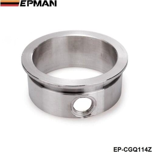 Flange 3" V-Band Flange with Integrated O2 Bung Port, Stainless Steel ,wideband port EP-CGQ114Z