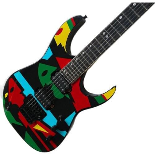 Custom bidirectional 6-string electric guitar, classic painting guitar custom color