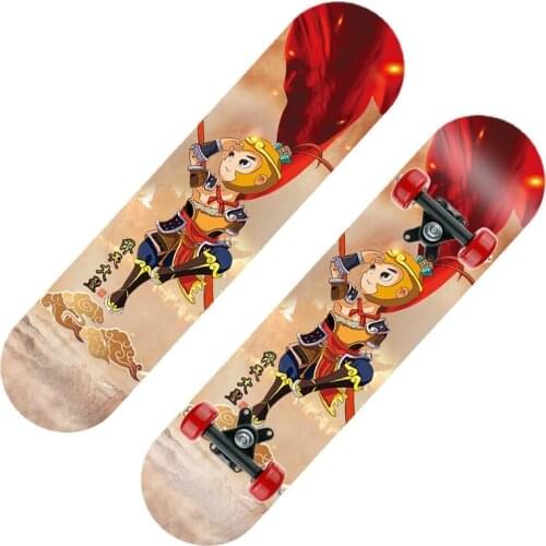 Maple Skateboard Deck Skateboard Long Board Deck Penny Board With 4 Wheels 7 Layer Pennyboards For Kids Beginners