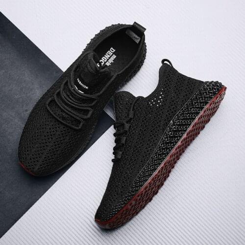 Hollow Mesh Men Shoes Summer Brand Fashion Male Sports Casual Shoes Lightweight Breathable Men Non-slip Jogging Sneakers Lace Up