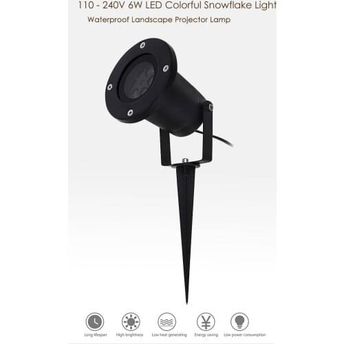 Laser Outdoor Lawn Light Snowflake Laser Spotlight Light Landscape Park Garden Lamp Decorations Christmas Laser Projector Lamp