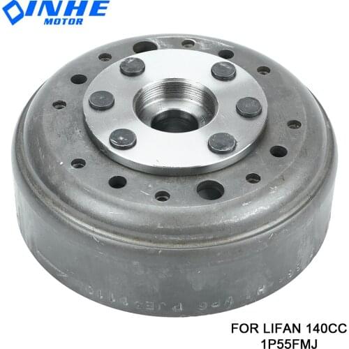 LF140 Engine Magneto Flywheel For Lifan 140 140cc 1P55FMJ Horizontal Kick Starter Engine Dirt Pit Bikes Parts