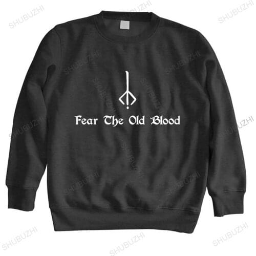 Man crew neck warm sweatshirts men hoody Bloodborne hoodies Fear The Old Blood MENS Dark Souls 3 cotton sweatshirt for boys