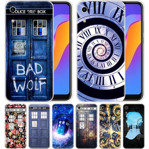 Soft Silicone Case Floral TARDIS Tardis Doctor Who for Huawei Honor 9X 8A 7A 20 Pro 7X 8X 7S 8S 8 9 10 Lite View 20 20i 10i Play