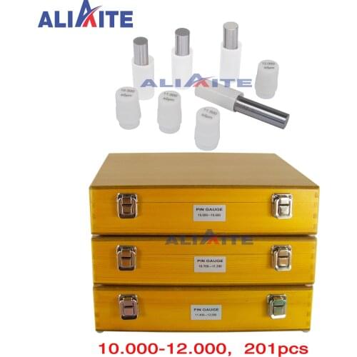 Aliaite pin gauge set 10.000-12.000(step: 0.01,201pcs)