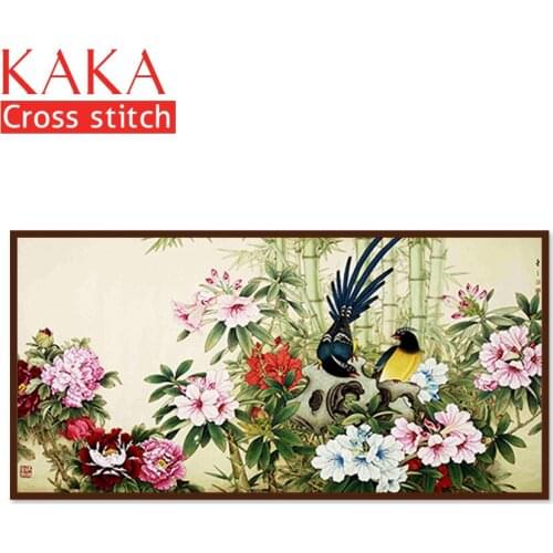 Cross stitch kits,Embroidery needlework sets with printed pattern,11CT-canvas for Home Decor Painting,Animals Full NCKA040