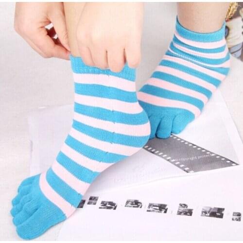 Womens Five Finger Socks Breathable Ankle Sock Cute funny Chaussette Femme Calcetines 10 Pairs