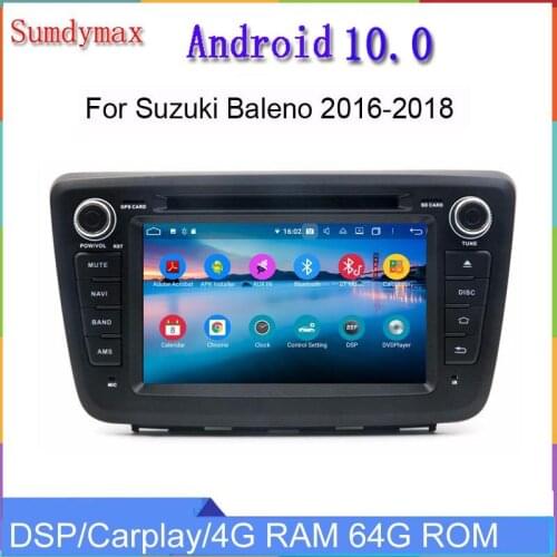 Octa core 4+128G android10 car dvd multimedia player for SUZUKI baleno 2016 2017 2018 car radio stereo gps navigation headunit