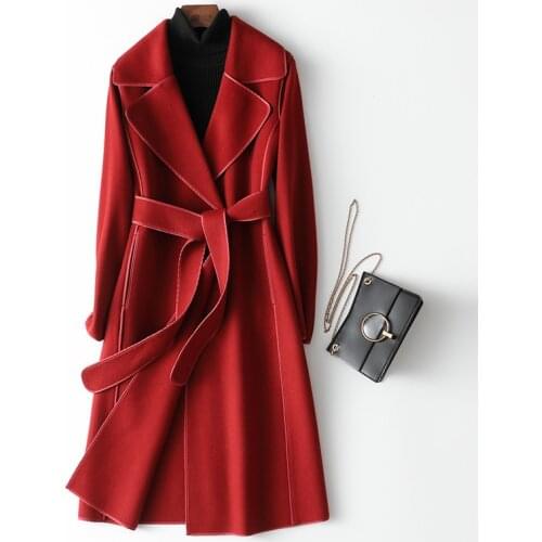 Xiaoxiangfengmaode Coat Womens Autumn and Winter Versatile Double Faced Woolen Coat Womens Double Faced Woolen 2021 New