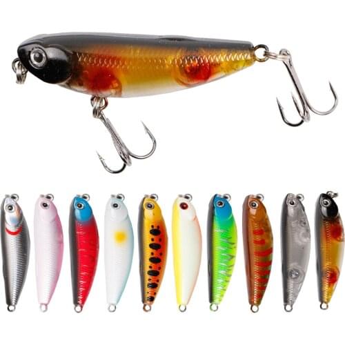 1pc 50mm 5g Lure Bait Minnow Fishing Lure Lifelike Swing Small Fish Hard Deep Diving Lures High Quality Vibration Fishing Tackle