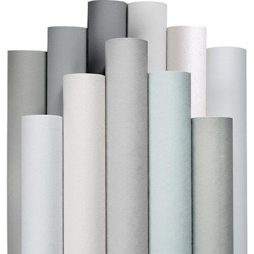 10M gray wallpaper self-adhesive bedroom warm living room waterproof and moisture-proof sticker wall sticker decoration