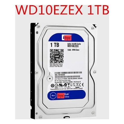 Blue WD10EZEX 1TB internal hard drive 3.5 inch 7200RPM 64M cache SATA III 6Gb/s 1000GB HDD HD desktop hard drive