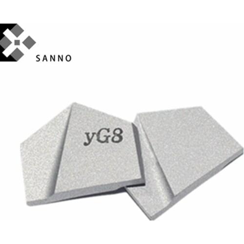 YG6 / YG8 E233 / E236 / E239 / E242 / E247 /E250 / E252 cnc carbide brazen inserts blade for make straight flute& twist drills