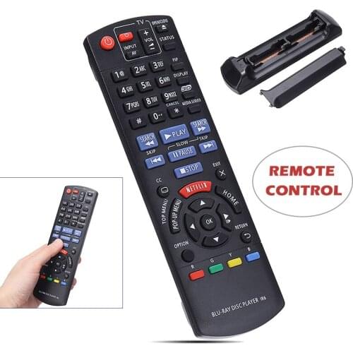 Replacement Remote Control For Panasonic DMP-BD75 DMP-BD755 DMR-EH58EP-K DMR-EH57 DMR-EX77 Blu-ray DVD Player