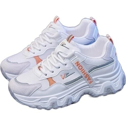 New Womens Shoes Breathable Sports Shoes Women Slip on Platform Casual Sneakers Fashion Trainers Women Flats Vulcanized Shoes