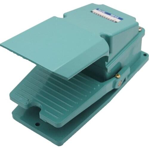 1PC Aluminium Case Foot Switch 15A AC 380V AC 250V 50HZ Pedal Switch Wireless 1NO+1NC Reset