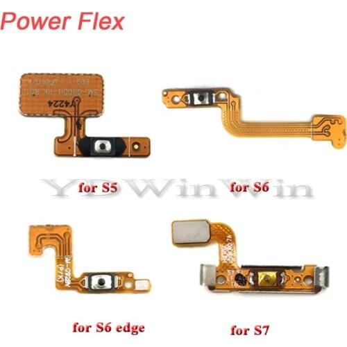 10pcs Power Flex For Samsung Galaxy S5 S6 S7 edge S8 plus Switch Button ON OFF Connector Flex Cable
