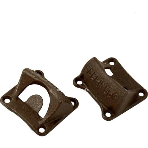 200 pcs Wall Bottle Openers Cast Iron Wall Advertising Beer Opener Wall Open Here Bar Kitchen Tools