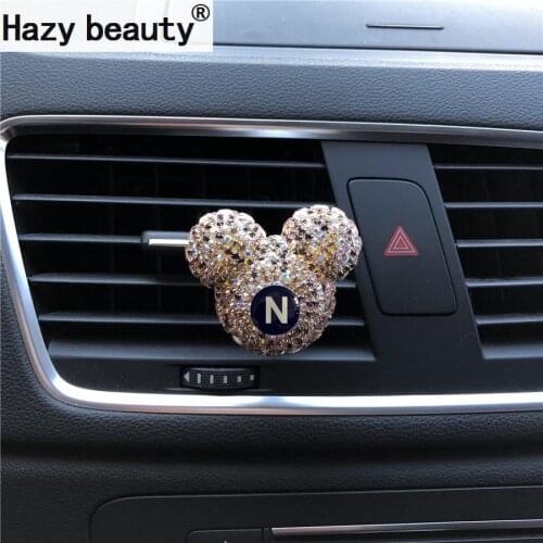 26 English letters clip for air conditioner outlet Interior decoration Perfumes 100 Originais Car Air Freshener Car Perfume