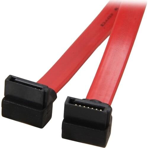 36 inches 90 to 90 degree 6Gb/s SATA3 Serial ATA DATA cable for PC Laptop SATA 3.0 SATAIII 6Gbps HDD Hard Drive Disk/ SSD - Red