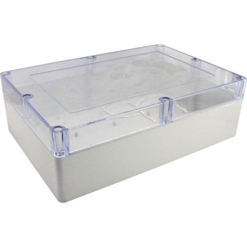 380x260x140mm ABS IP65 Waterproof Plastic Wire Junction Box Transparent Enclosure Clear Project Case Electronic Terminal