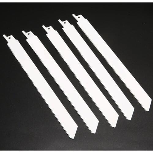 5Pcs Metal Flexible Saw Blades S1122 Reciprocating Saw Blades 10tpi For BOSCH 225mmx19mmx0.9mm For Wood Tools